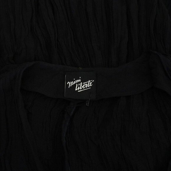 Mimi Liberte Michael Klein Solid Maxi Long Dress Black Everyday XS New - Picture 5 of 5